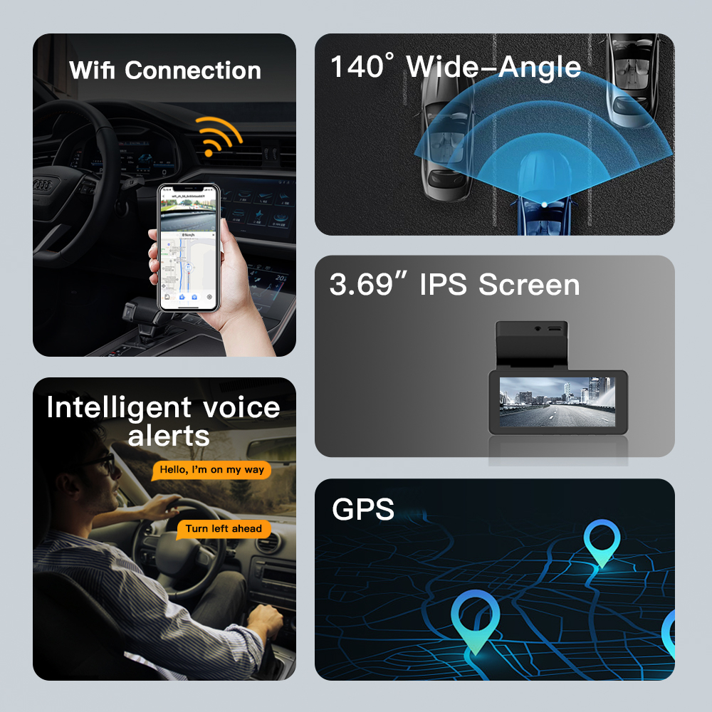 A4 4K/2K+1080P+GPS(Optional) WIFI APP