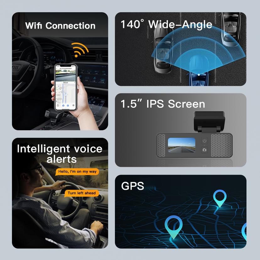 C2 2K+1080P(Optional)+GPS(Optional) WIFI APP